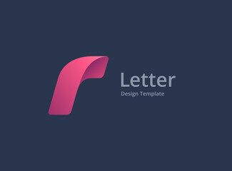 Letter R logo icon design template elements