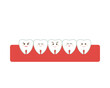 ©  NiSihSion - Tooth character illustration. Dentist . dental clinic