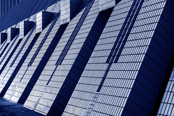 Poster - Exterior of modern building. Architecture abstract background