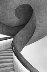 Poster - Modern spiral staircase. Contemporary architecture abstract background