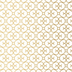 Wall Mural - elegant golden floral pattern - vector illustration