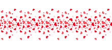  Valentines Day Love Hearts Seamless Border Background Design