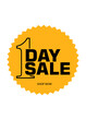 © pixxelstudio91 - one day sale, sales promotion sticker vector illustration, 1 day sales campaign