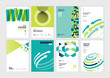 Set of brochure, business plan, annual report, cover design templates. Vector illustrations for business presentation, business paper, corporate document, flyer and marketing material.