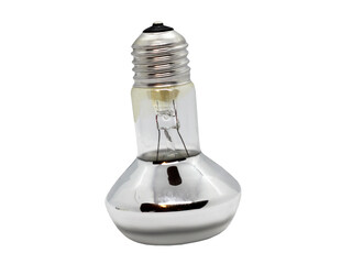 Light bulb on white background so close, isolated