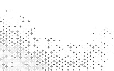 Poster - light silver, gray vector texture with beautiful stars.