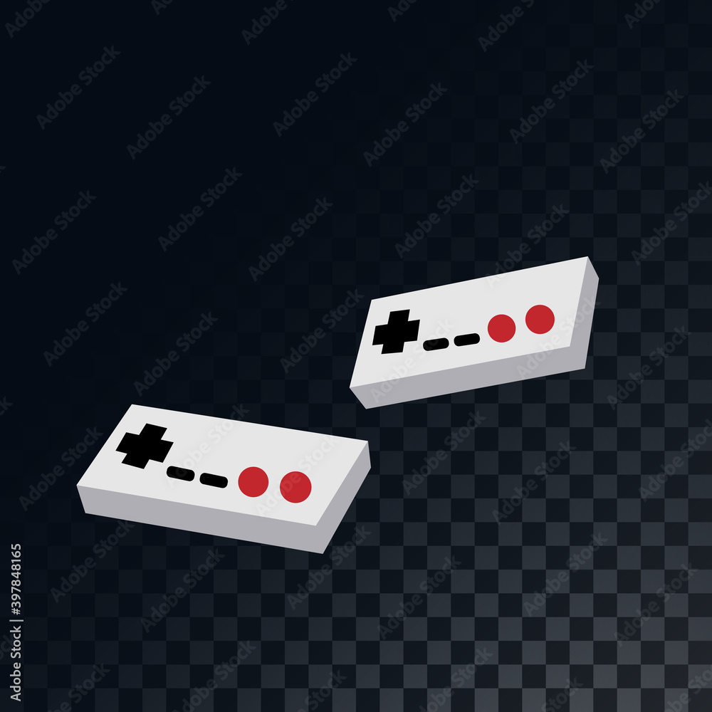 Old retro vintage gaming joysticks for video games from the 70s, 80s ...