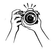 Female Hand Holding Camera On White Background