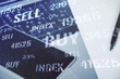 © Pixels Hunter - Multi exposure of abstract financial graph on laptop background, financial and trading concept