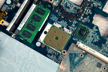 Electronic circuit board with processor