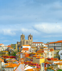 Canvas Print - Ribeira Old Town Porto, Portugal