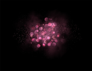 Poster - Holiday Abstract shiny color gold design element