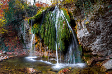 Wall Mural - Waterfall in the forest