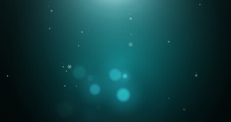 Wall Mural - 3d illustration realistic winter snow fall with snowflake shape christmas xmas overlay twinkling spa