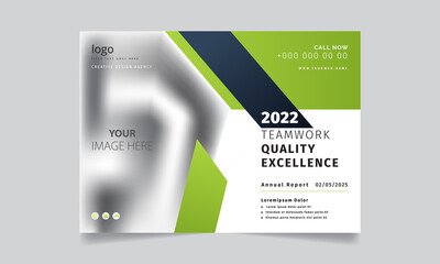 elegant business brochure template in geometric style