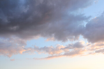 Wall Mural - vanilla sky background and cloud