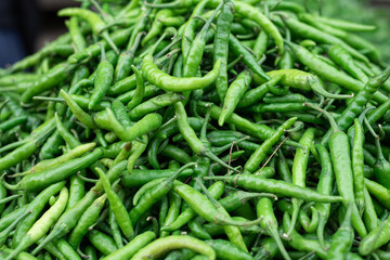 green chilies in large quantity