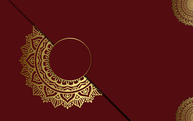 Mandala template with elegant, classic elements. Great for invitation, flyer, menu, brochure, background Premium Vector