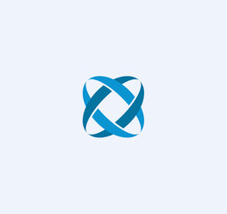 Aufkleber - Rings or hoop vector sign. Communication technology app. Logistic modern logo concept. Garbage recycling, round abstract icon. World web internet symbol