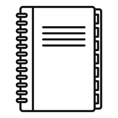 Poster - room service book icon. outline room service book vector icon for web design isolated on white backg