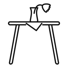 Poster - room service romantic table icon. outline room service romantic table vector icon for web design iso