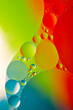 colored space abstract circles on the water