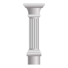 Poster - ruin column icon. cartoon of ruin column vector icon for web design isolated on white background