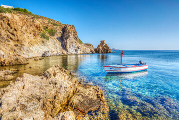 Canvas Print - Vagia Beach in Patmos Island