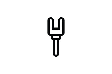 Canvas Print - Farm Outline Icon - Rake