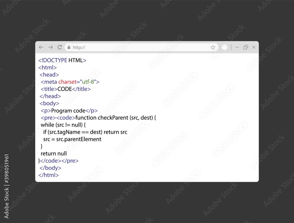 html web browser code