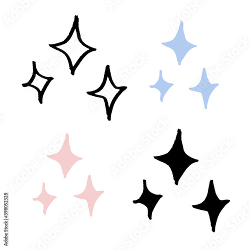 シンプルな手書き風イラスト素材 キラキラ Comprar Esta Ilustracion De Stock Y Explorar Ilustraciones Similares En Adobe Stock Adobe Stock