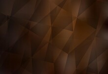 Dark Brown Vector Gradient Triangles Pattern.