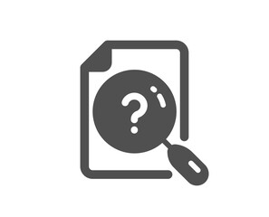 Poster - search document icon. help book sign. instruction manual symbol. quality design element. flat style 