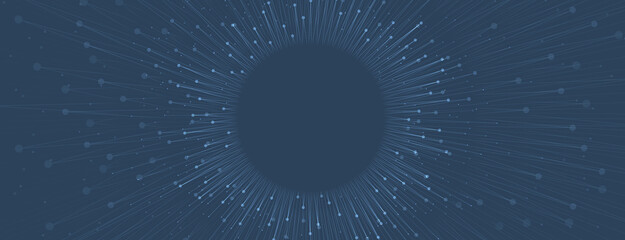 Neural network concept. Connected cells with links. High technology process. Abstract background