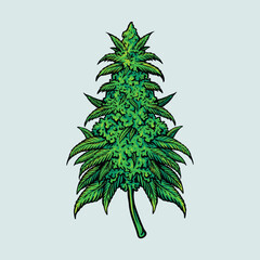 Cannabis Leaf Plant Medical for your work Logo merchandise clothing line, stickers and poster, label, greeting cards advertising business company or brands.