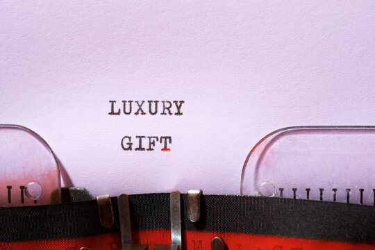 Luxury gift concept view