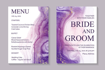 Wall Mural - modern abstract luxury wedding invitation design or card templates for birthday greeting or certific
