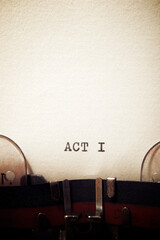 Poster - Act I text