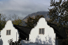 Detail Of Cape Dutch Farm House Franschhoek (one Of The Oldest Towns Of South Africa), Western Cape South Africa 
