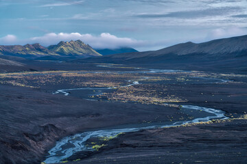 Wall Mural - Highlands in Southern Iceland taken in August 2020