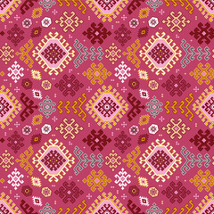 Wall Mural - Kilim Bohemian Seamless Pattern