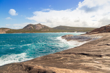 Panorama at the breathtaking Thistle Cove in the Cape Le Grand National Park east of Esperance, Western Australianunder,southwest au