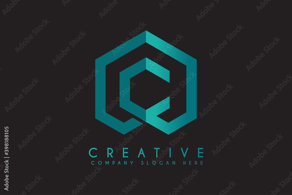 Letter C Cube logo design vector illustration. Letter C Cube business ...