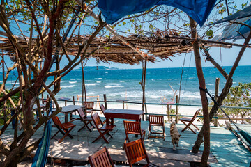 landscape the beach of Ly Son island at Quang Ngai Province, Viet Nam