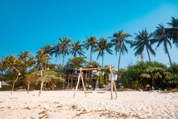 landscape the beach of Ly Son island at Quang Ngai Province, Viet Nam