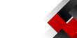 © Roisa - Abstract red black grey vector background, for design brochure, website, flyer. Geometric white wallpaper for certificate, presentation, landing page