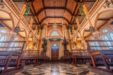 Fototapeta  - Internal rear view of Cathedral of the Immaculate Conception. It is the one of the largest Catholic churches in Thailand.