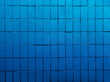 Background of blue tile wall.