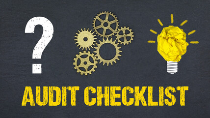 Wall Mural - Audit Checklist 