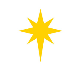 Wall Mural - Christmas star of Bethlehem symbol.